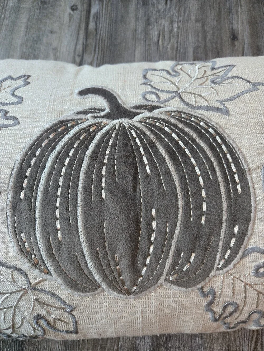 Fall Pumpkin Loving Kindness Decorative Pillow - Sparkle Neutral